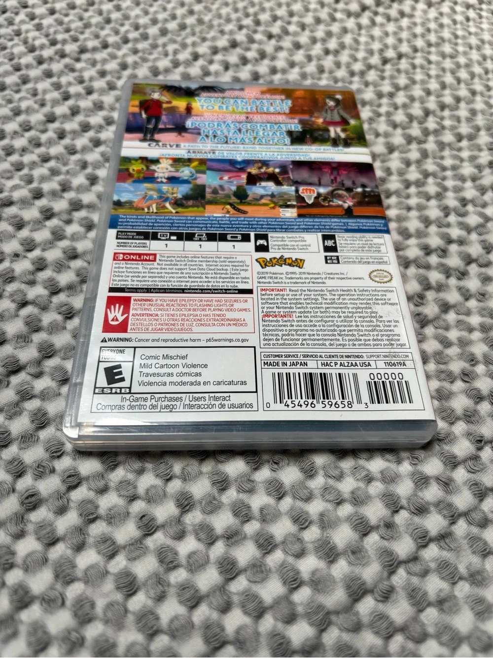 Nintendo Switch Pokemon Sword Game 2019 EUC